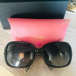 Kate Spade black and silver sunglasses